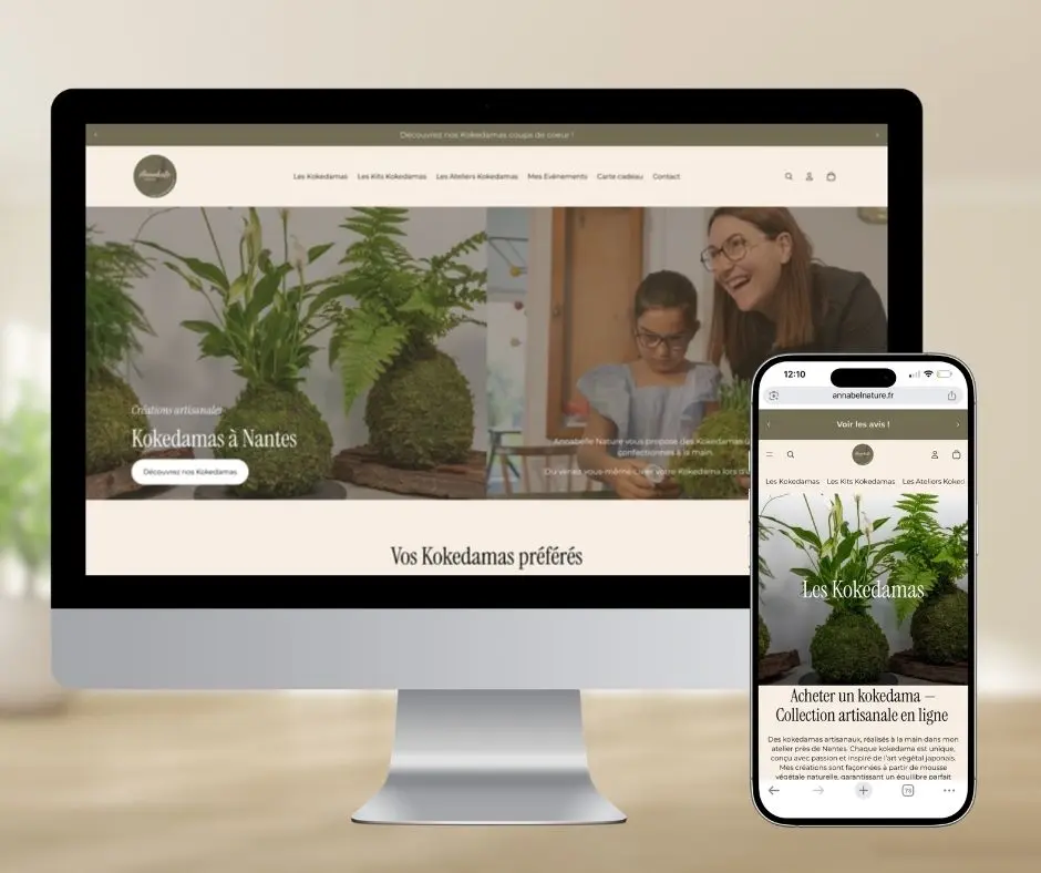 création site internet laurence corbin annabelle nature nantes