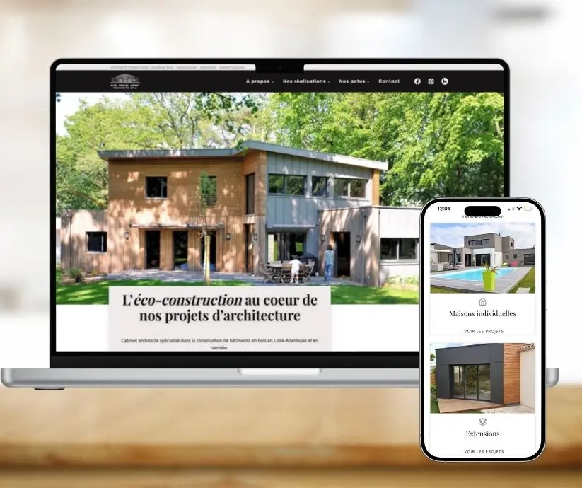 création site internet laurence corbin mamet architecture vertou